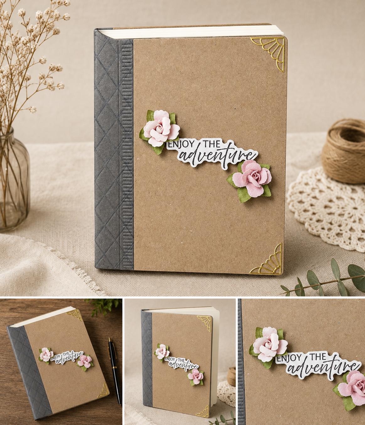 Book Theme Handmade Greeting Card