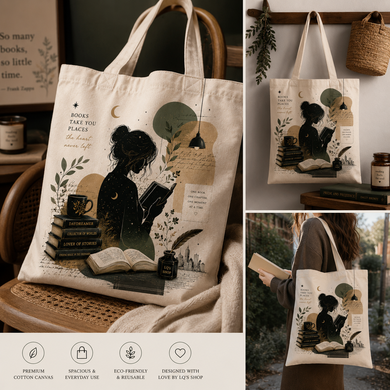 Books Take You Places Tote Bag